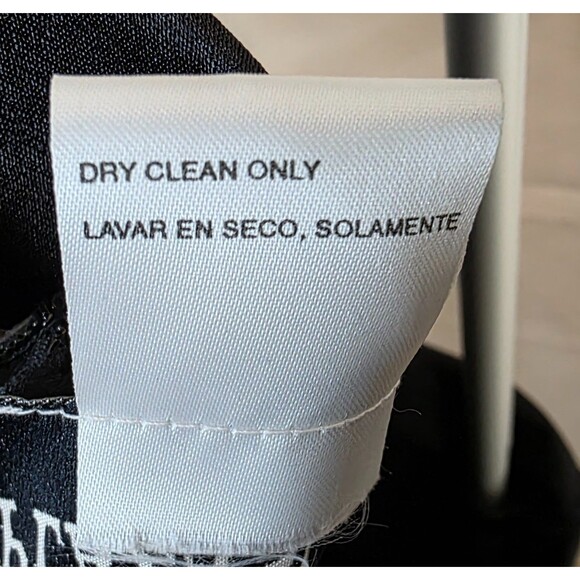 Vintage Plaza South Black Velvet Dress w/ Satin Trim | 1990s–2000s | Size 14 - Picture 11 of 11